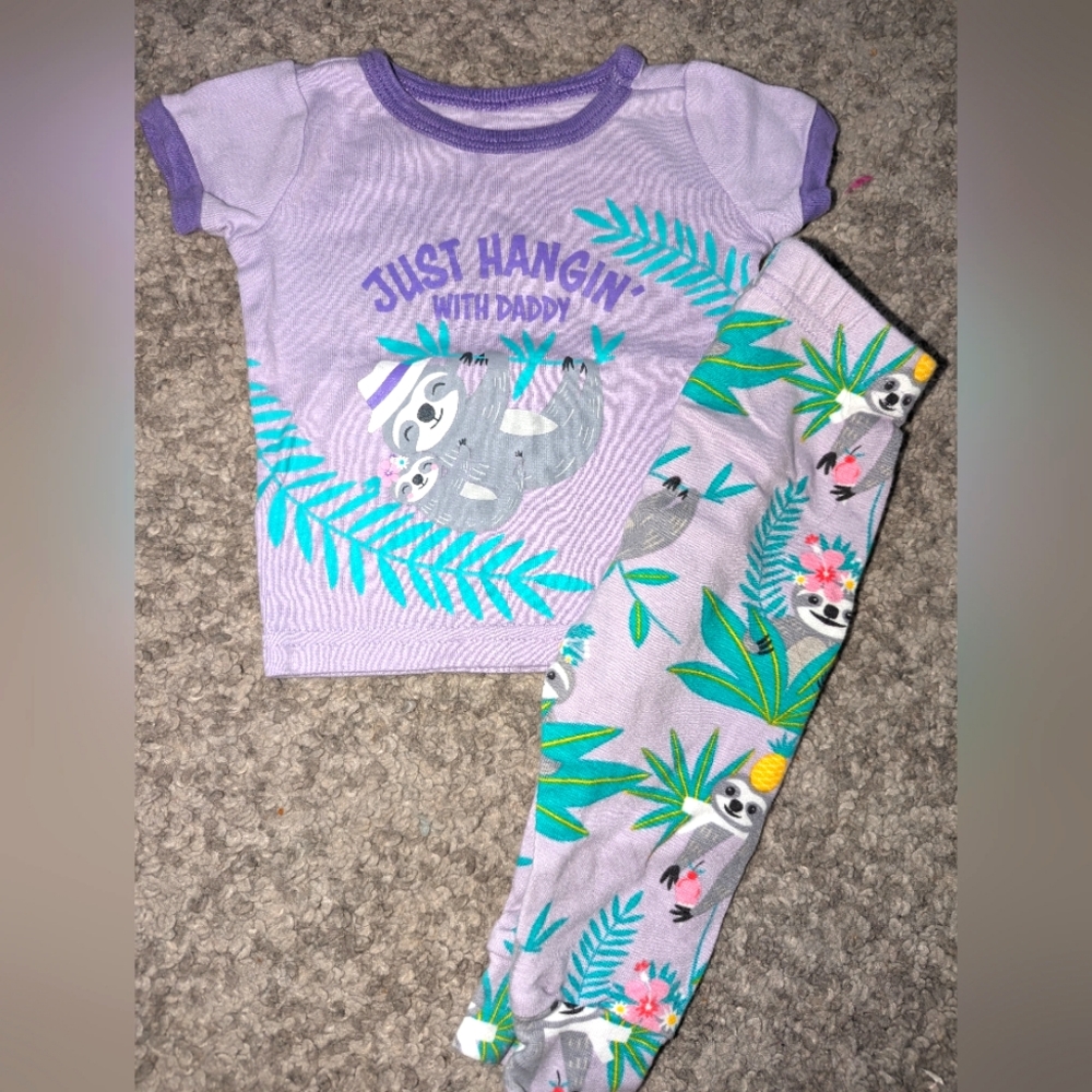 2pc baby girls PJ set.